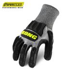 IRONCLAD KONG Nnit Cut Impact-resistant Heavy-duty Safety Gloves, Cut prevention, ASNI 4, C level, Inner skin-HPPE, Nylon, Aramid / UOuter Shell-TPR pad, Nitrile coating, 13G