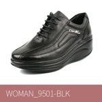 [Dr.K] Womens Walking Slip-on Shoes 9501-BLK-Comfortable Arch Support, Plantar Fasciitis Heel Pain Relief-Made in Korea