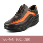 [Dr.K] Womens Walking Slip-on Shoes 9501-DBR-Comfortable Arch Support, Plantar Fasciitis Heel Pain Relief-Made in Korea