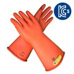 NOVEX Insulated Gloves 17000V Class 2, KCs certified (12-AV4CS-0008), CE194, EN60903, ASTM D120, Natural Rubber Gloves