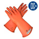NOVEX Insulated Gloves 7,500V Class 1, KCs certified (12-AV4CS-0007), CE194, EN60903, ASTM D120, Natural Rubber Gloves
