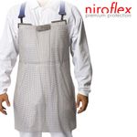 NIROFLEX Metal Chainmail Apron, 75 cm, CE certified, Anti-cut, Stainless steel, One size fits all