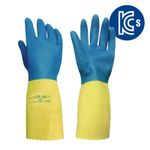 ANSEL Alphatech Chemical Resistant Gloves 87-224, Natural rubber + Neoprene, Cotton coated lining, 32.5cm, KCs certified, EN ISO 374-5:2016 VIRUS