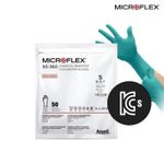 ANSEL Microflex Clean Room Chemical Resistant Gloves 93-360, 1 Pack (50 sheets), Disposable Gloves Class 100, 12 inches, Nitrile + Neoprene, KCs certified, Anti-static, Powder Silicone Free