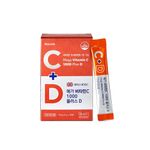 [HURUM] Mega Vitamin C 1000 Plus D 30 Packets Premium European Sourced Antioxidant Bone Health Powder_ Made in Korea