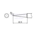 HAKKO Soldering Tip For FX-888D T18-SERIES, T18-BL