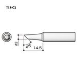 HAKKO Soldering Tip For FX-888D T18-SERIES, T18-C3