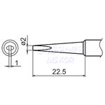 HAKKO Soldering Tip For FX-888D T18-SERIES, T18-DL2