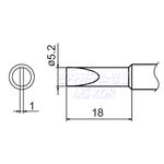 HAKKO Soldering Tip For FX-888D T18-SERIES, T18-S3