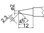 HAKKO Soldering Tip For FX-838 TIP T20-SERIES, T20-BC2