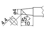 HAKKO Soldering Tip For FX-838 TIP T20-SERIES, T20-BC4