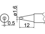 HAKKO Soldering Tip For FX-838 TIP T20-SERIES, T20-D16