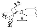 HAKKO Soldering Tip For FX-838 TIP T20-SERIES, T20-J02