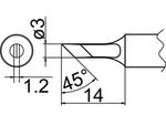 HAKKO Soldering Tip For FX-838 TIP T20-SERIES, T20-KU