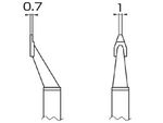 HAKKO Soldering Tip/Nozzle T8 Series T8-1003, 1 Set For FM-2022 Hot tweezers SMD Work