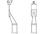 HAKKO Soldering Tip/Nozzle T8 Series T8-1005, 1 Set For FM-2022 Hot tweezers SMD Work