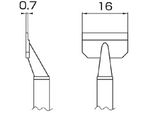 HAKKO Soldering Tip/Nozzle T8 Series T8-1009, 1 Set For FM-2022 Hot tweezers SMD Work