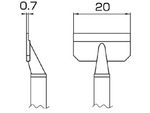 HAKKO Soldering Tip/Nozzle T8 Series T8-1010, 1 Set For FM-2022 Hot tweezers SMD Work