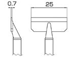 HAKKO Soldering Tip/Nozzle T8 Series T8-1011, 1 Set For FM-2022 Hot tweezers SMD Work