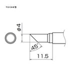 HAKKO Soldering Tip For FX-951, T12-SERIES, T12-C4