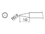 HAKKO Soldering Tip For N2 FX-951, FM-2026 TIP T13-SERIES, T13-B2