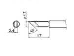 HAKKO Soldering Tip For N2 FX-951, FM-2026 TIP T13-SERIES, T13-KF