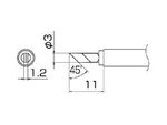 HAKKO Soldering Tip For N2 FX-951, FM-2026 TIP T13-SERIES, T13-KU