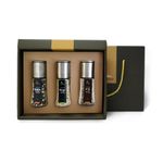 [The Healthy Sinan Salt] Sinan Sunlight Healthier Salt Set No.5 , Premium Mineral-Rich Sea Salt from Korea, Whole Pepper Salt ,Wasabi Salt, Basil Salt (grinder container)