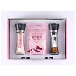 [The Healthier Sinan Salt] Himalayan Salt(De-Magnesiated) Pungseong Pink No.2, Naturally Mined Rock Salt, Rich in Minerals and Iron, Himalayan Fine Pink Salt, Whole Peppercorns(grinder container)