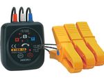 HIOKI PHASE DETECTOR PD3129-10, Phase Rotation Meter with Easy-to-Read Arrow and Non-Metallic Contact Clips for 70 V to 1000 V Lines