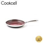 COOKCELL Special Ruby Edition Double IH Frying Pan 24cm, Innovative Coating Technology, Triple-Bottom Structure, Dishwasher Safe.