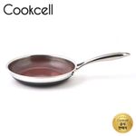 COOKCELL Special Ruby Edition Double IH Wok Pan 28 cm, Innovative Coating Technology, Triple-Bottom Structure, Dishwasher Safe.