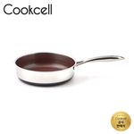 COOKCELL Special Ruby Edition Double IH Sauté Pan 24cm , Innovative Coating Technology, Triple-Bottom Structure, Dishwasher Safe.