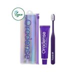 ORADENSE Portable Oral Care Travel Kit  Pure Breath Vegan Toothpaste (35g) & AR Double-Bristle Palette Toothbrush