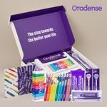 ORADENSE Total Oral Care Gift Set _ Premium Bad Breath Solution | Vegan Toothpaste, AR Bristle Toothbrushes, Tongue Cleaners & Travel Kit