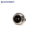 SAMWOO ELECTRONICS SCN-12-2R Circular Connector Receptacle Type 2 Pin Miniature Industrial Panel Mount Socket Made in Korea Genuine