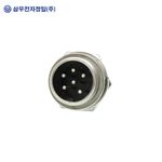SAMWOO ELECTRONICS SCN-16-06R Circular Connector Receptacle Type 6 Pin Industrial Panel Mount Socket Made in Korea High-Precision Genuine