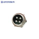 SAMWOO ELECTRONICS SCN-20-04R Circular Connector Receptacle Type 4 Pin Industrial Panel Mount Socket Made in Korea Genuine High-Precision