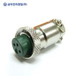 SAMWOO ELECTRONICS SCK-12-4P Circular Connector Plug Type 4 Pin Compact Industrial Power Signal Connector Made in Korea Genuine