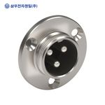 SAMWOO ELECTRONICS SCK-20-3R Circular Connector Receptacle Type 3 Pin High-Precision Industrial Panel Mount Connector Made in Korea