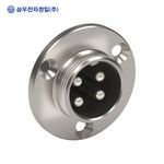 SAMWOO ELECTRONICS SCK-20-4R Circular Connector Receptacle Type 4 Pin Industrial Panel Mount Socket Made in Korea Genuine High Precision