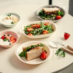 [MYTEM] NEW Buddyware 8P Package Set (White & Gray) Lightweight and durable BPA-FREE multipurpose tableware – Made in Korea