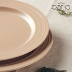 [MYTEM] Dono O-reum Ceramic Serving plate (Brown) – Elegant Plate to Enhance Your Culinary Presentation