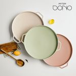 [Mytem] Dono IH Ceramic Coating 36cm Griddle - A Pastel-Toned, Versatile, Large-Capacity Griddle for Emotional Camping, Made in Korea