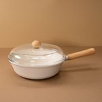 [Mytem] Dono Coconut Wok Pan  26cm + Glass Lid - A Cookware Combining Style and Quality _ Made in Korea