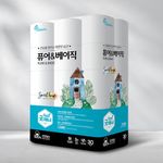 [HAPPY S&P Paper] Good Manner Pure & Basic 20, 20m*30R   – Soft and Clean 3-Ply 100% Natural Pulp Toilet Paper_ Made in Korea