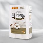 [HAPPY S&P Paper] The White Large Capacity 27m*36 Rolls    – Soft and Clean 3-Ply 100% Natural Pulp Toilet Paper_ Made in Korea