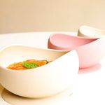 [Agabang] My Favorite Things Silicone Baby Curve Suction Bowl – Safe Tableware, Easy for Kids to Eat Independently, 380ml Large Capacity