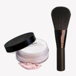[MUSTAEV] Silky Cotton Loose Powder +Easy Go  Powder Brush(The Chocolate) _ Flawless Finish Without Shine, Long-Lasting Smooth and Matte Skin _ Made in Korea