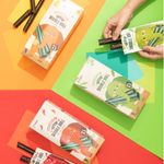 JungdamGim Elephant Wow Double Roll Seaweed Snack 1 Box (5 Packs x 3 Boxes) – Crispy Seaweed Snack in 3 Flavors